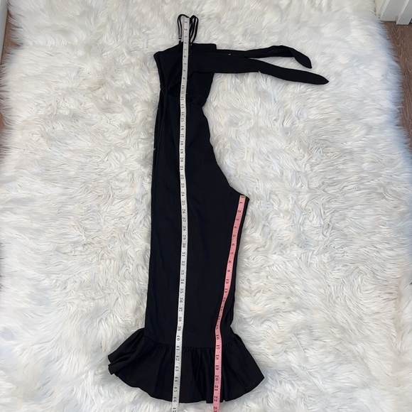 The Vintage Shop Black Ruffle Cropped Jumpsuit - Picture 10 of 12